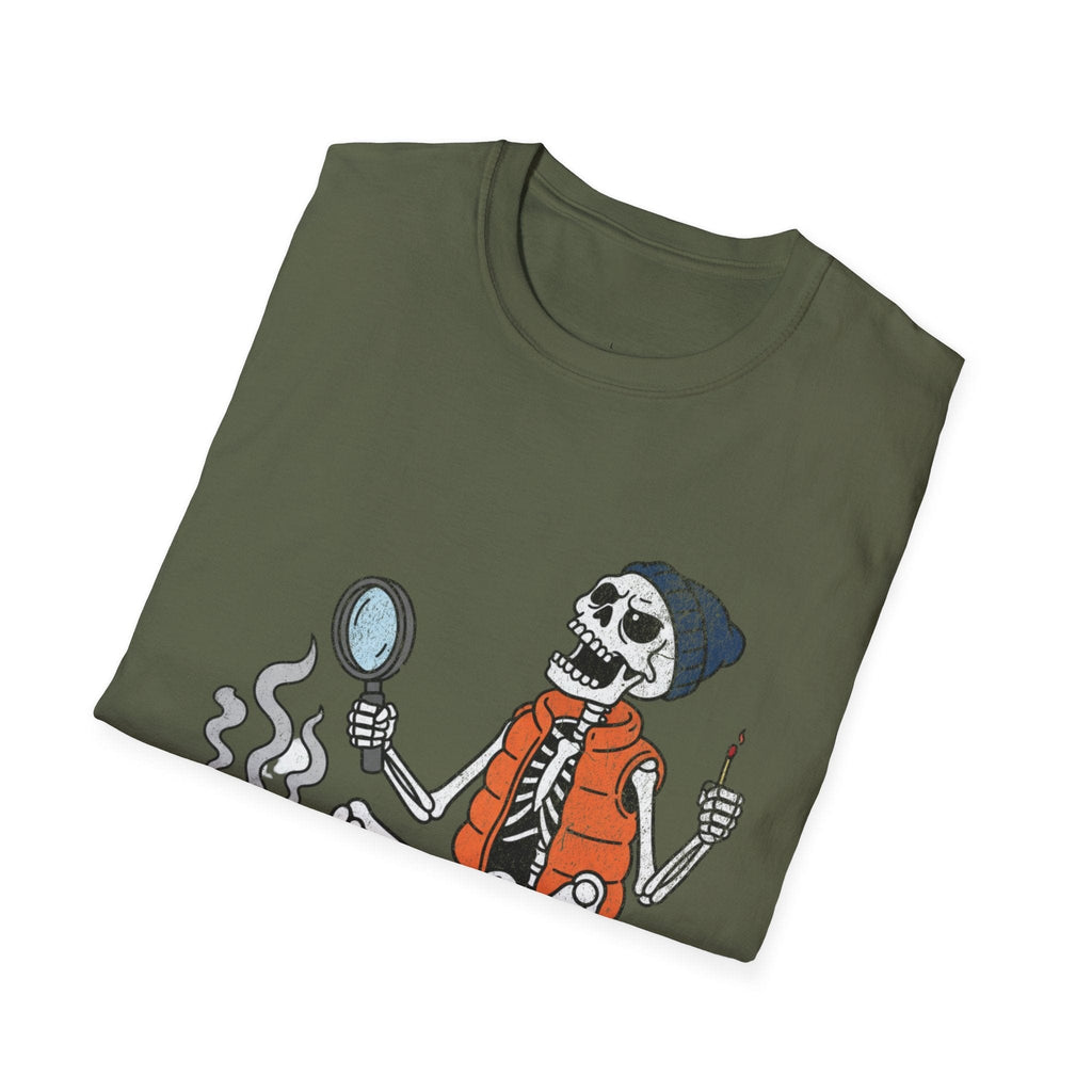 Printify T-Shirt Skeleton Relaxing