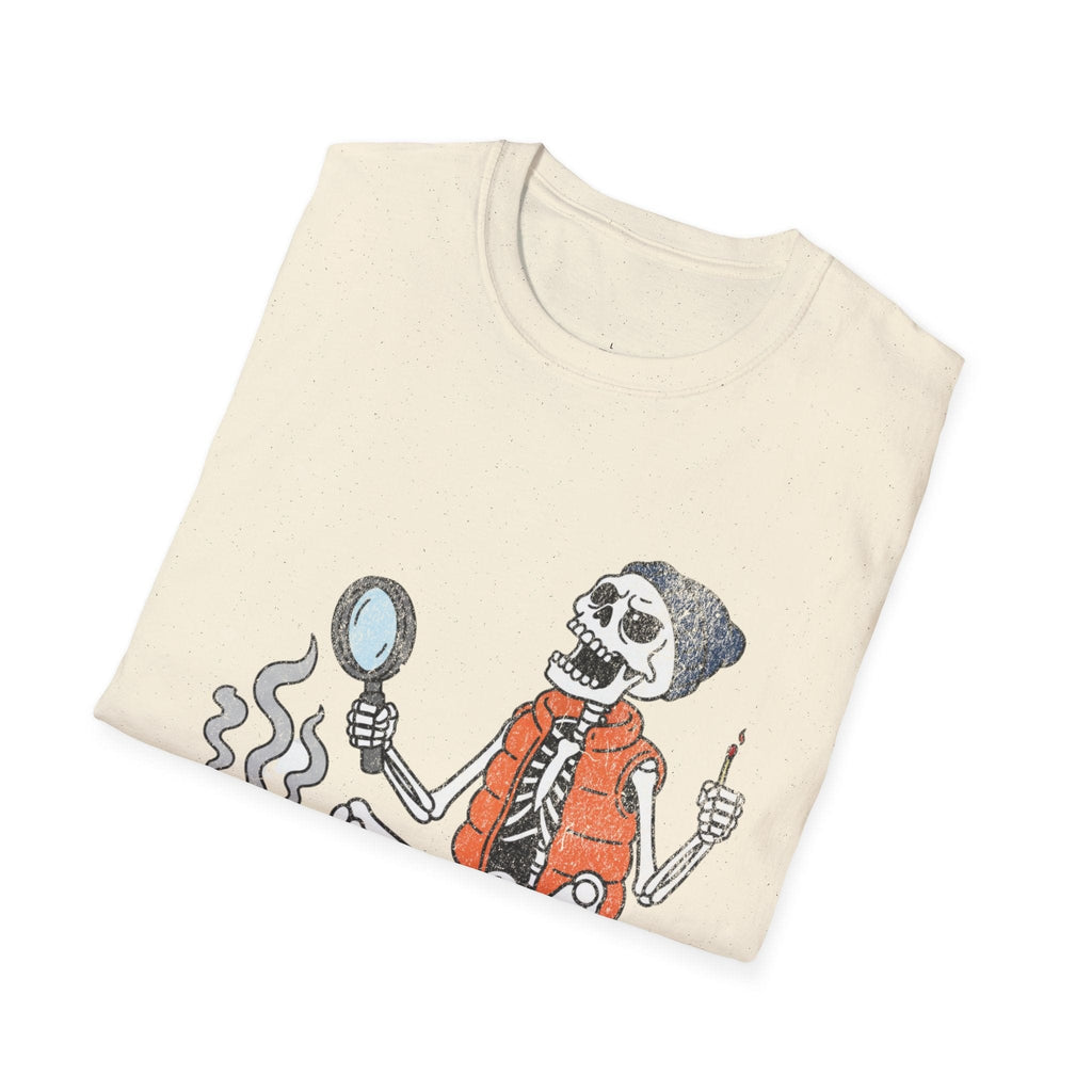 Printify T-Shirt Skeleton Relaxing