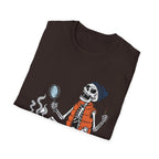 Printify T-Shirt Skeleton Relaxing