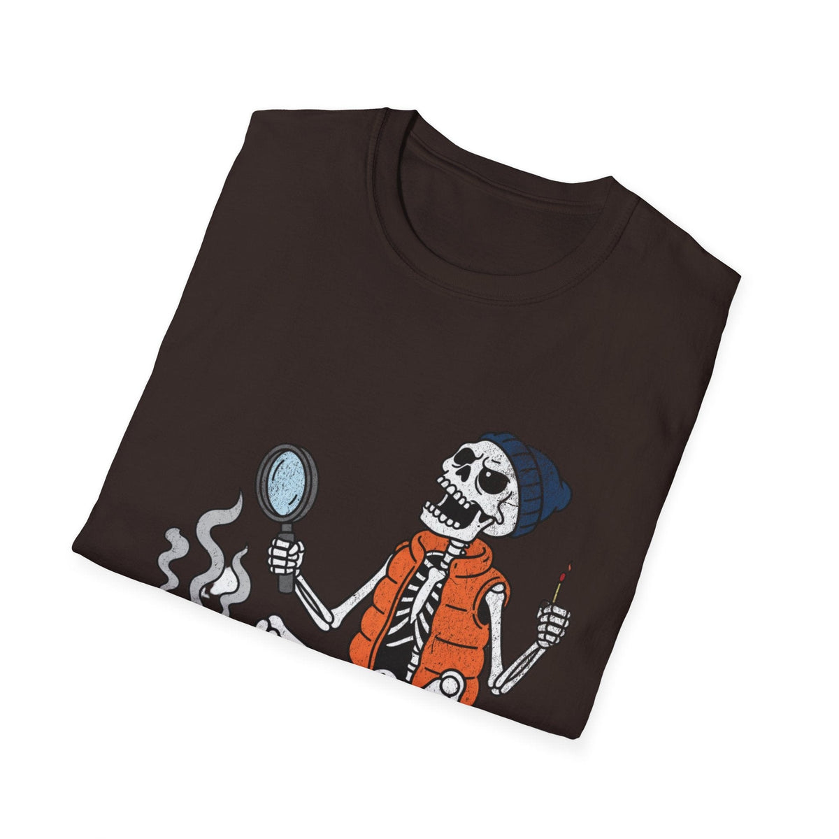 Printify T-Shirt Skeleton Relaxing