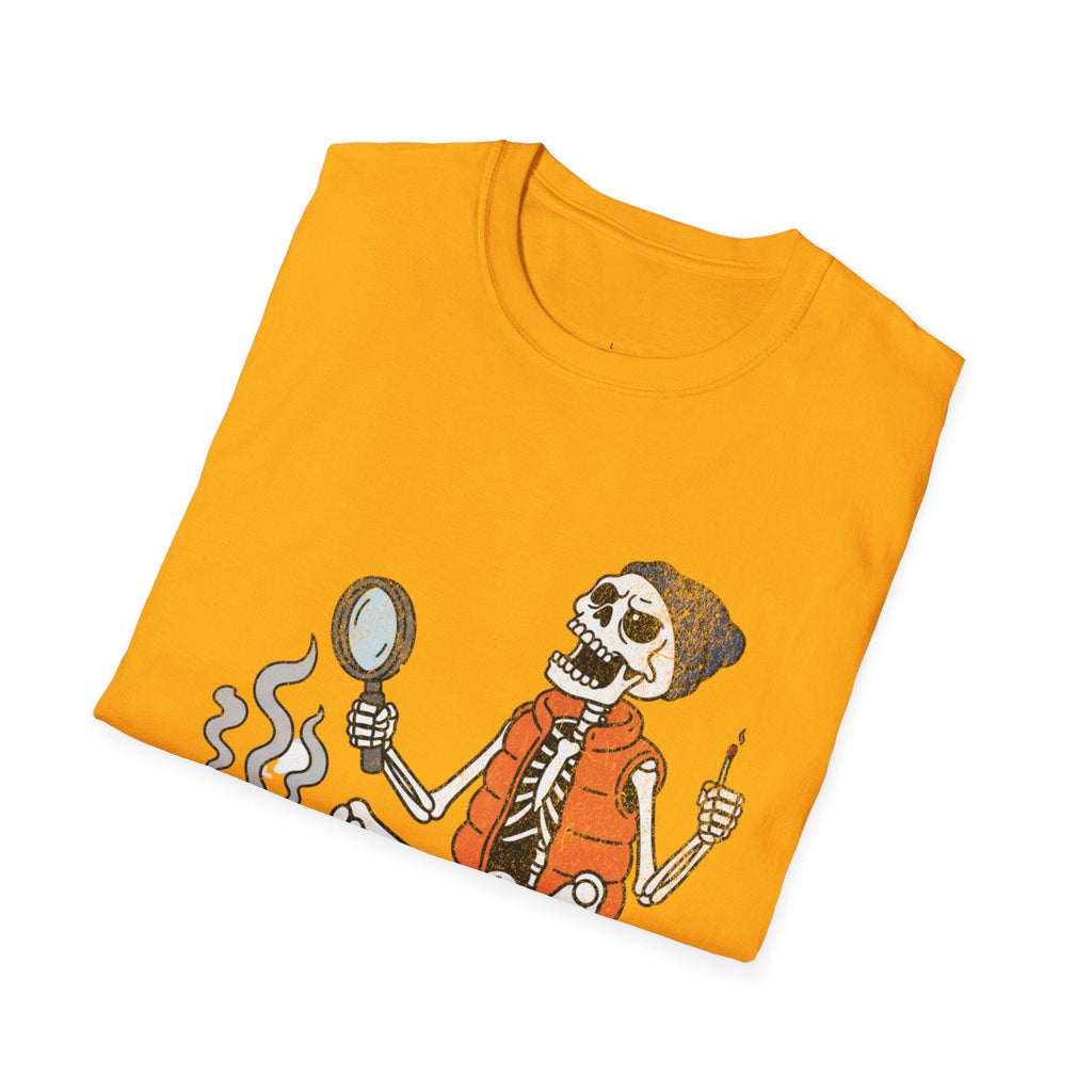 Printify T-Shirt Skeleton Relaxing
