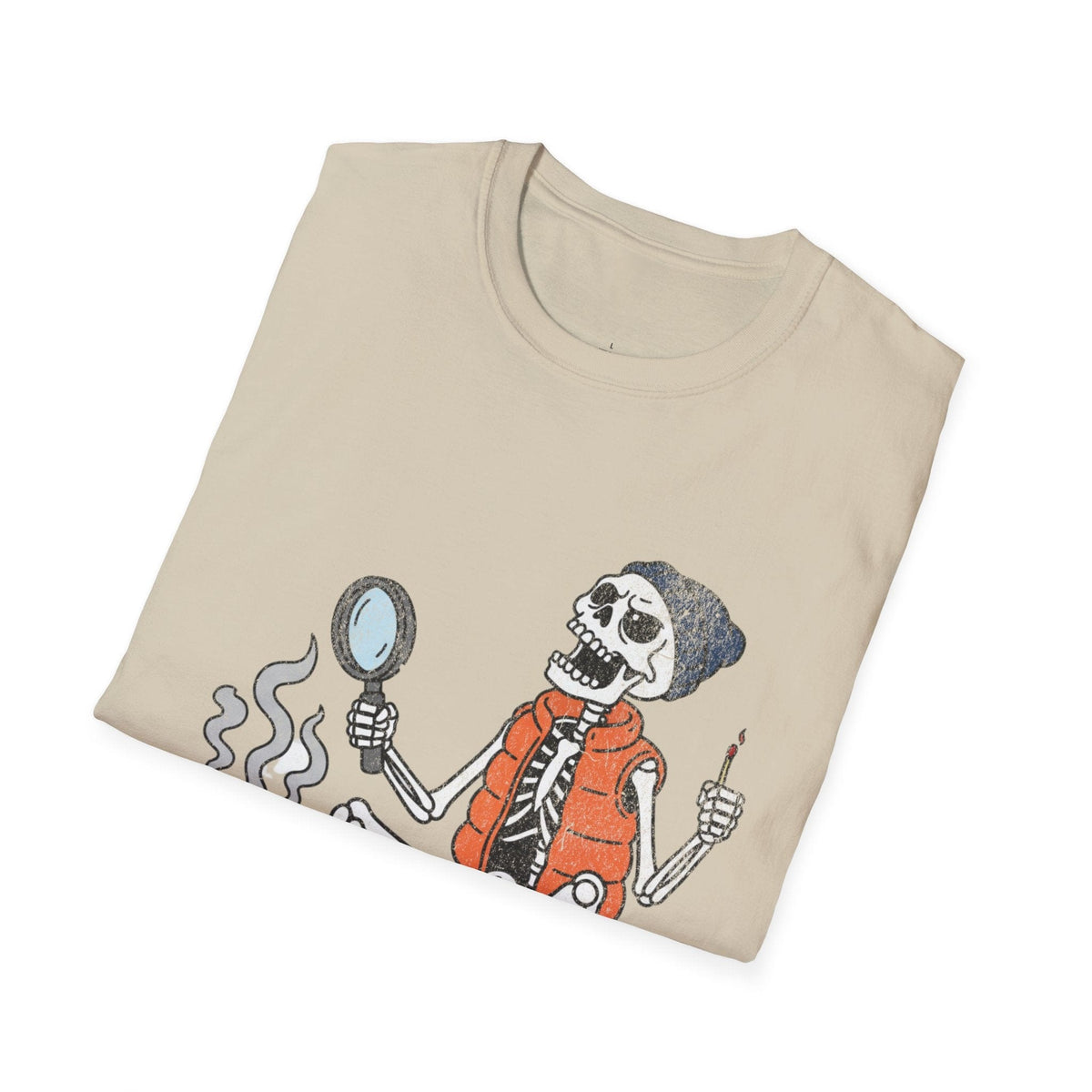 Printify T-Shirt Skeleton Relaxing