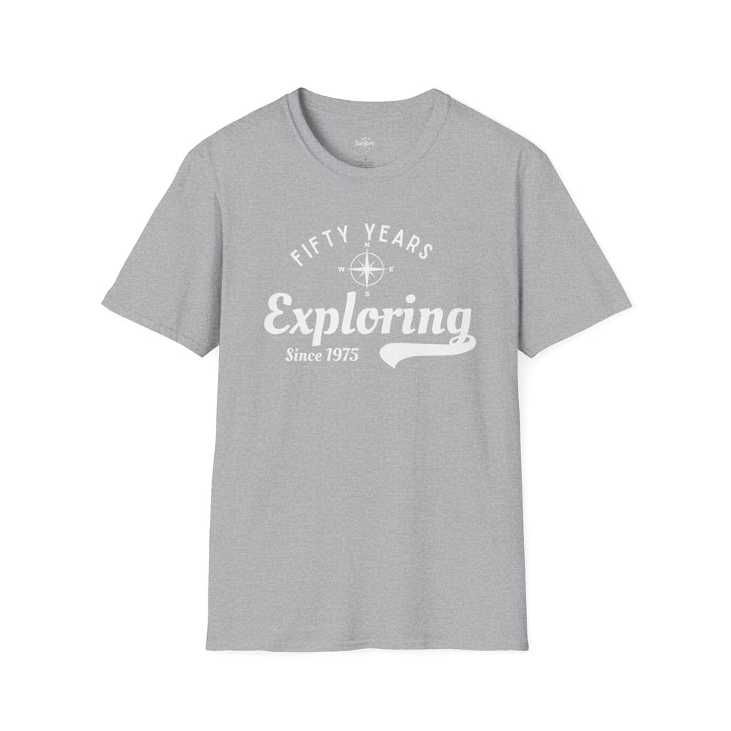 Printify T-Shirt Sport Grey / XS 50 Years Exploring Since 1975