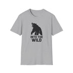 Printify T-Shirt Sport Grey / XS Bear silhouette with text T-Shirt