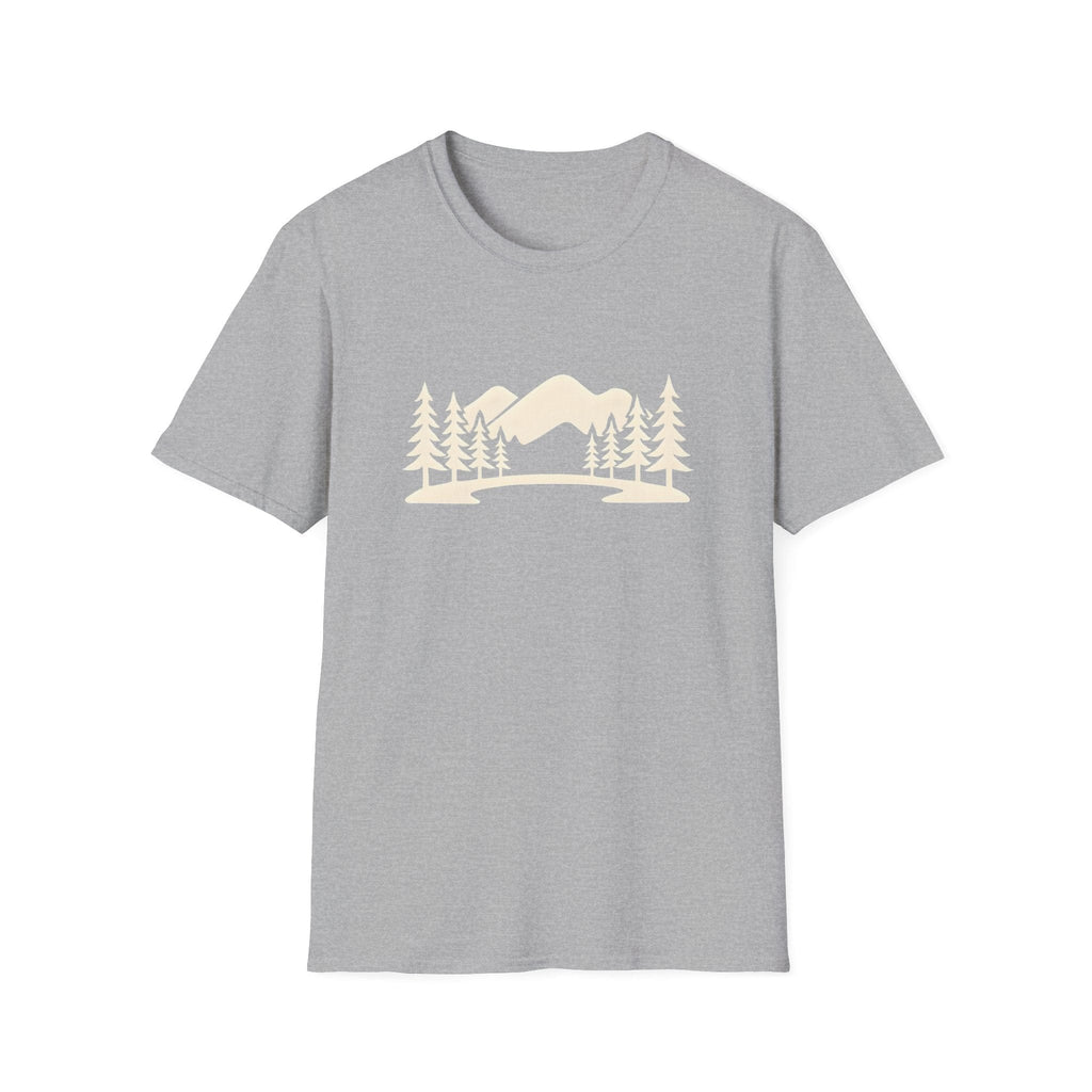 Printify T-Shirt Sport Grey / XS Mountain Lake Landscape T-Shirt
