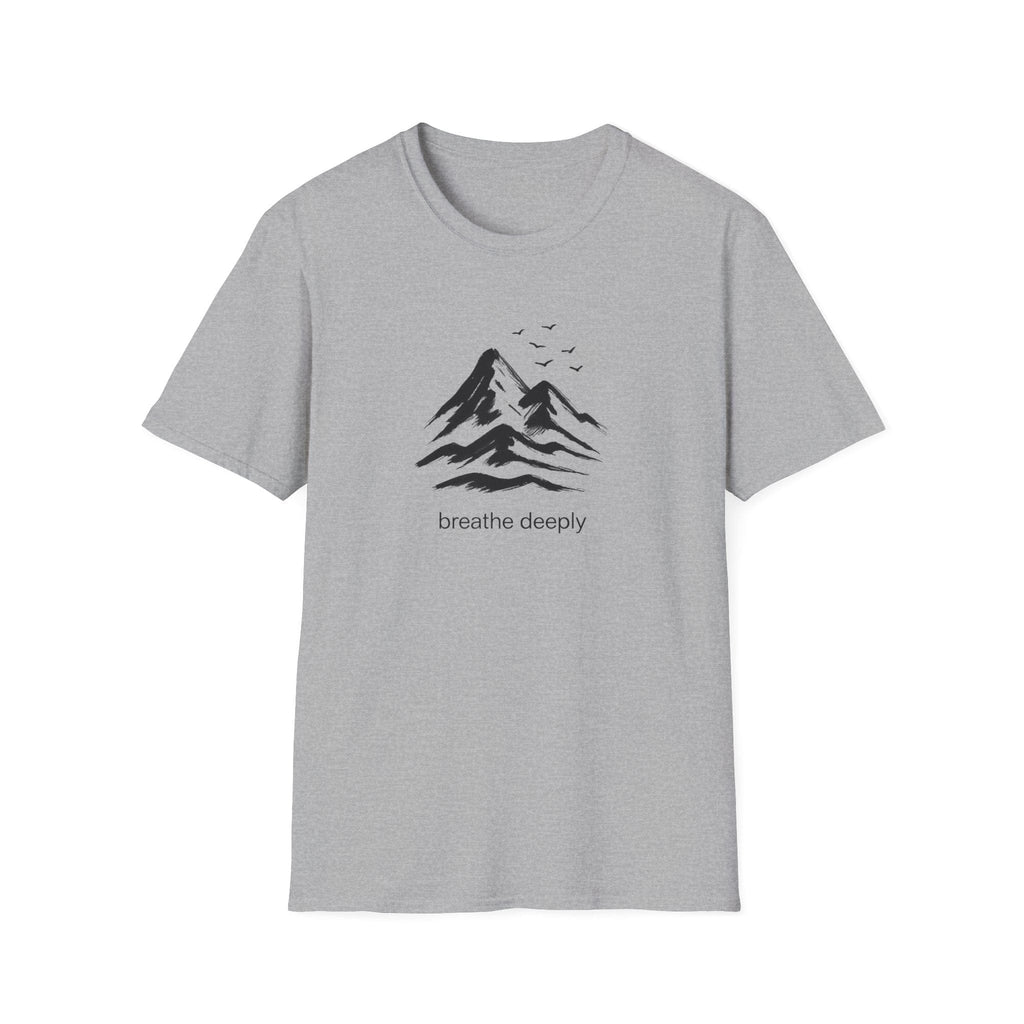 Printify T-Shirt Sport Grey / XS Mountains and birds T-Shirt
