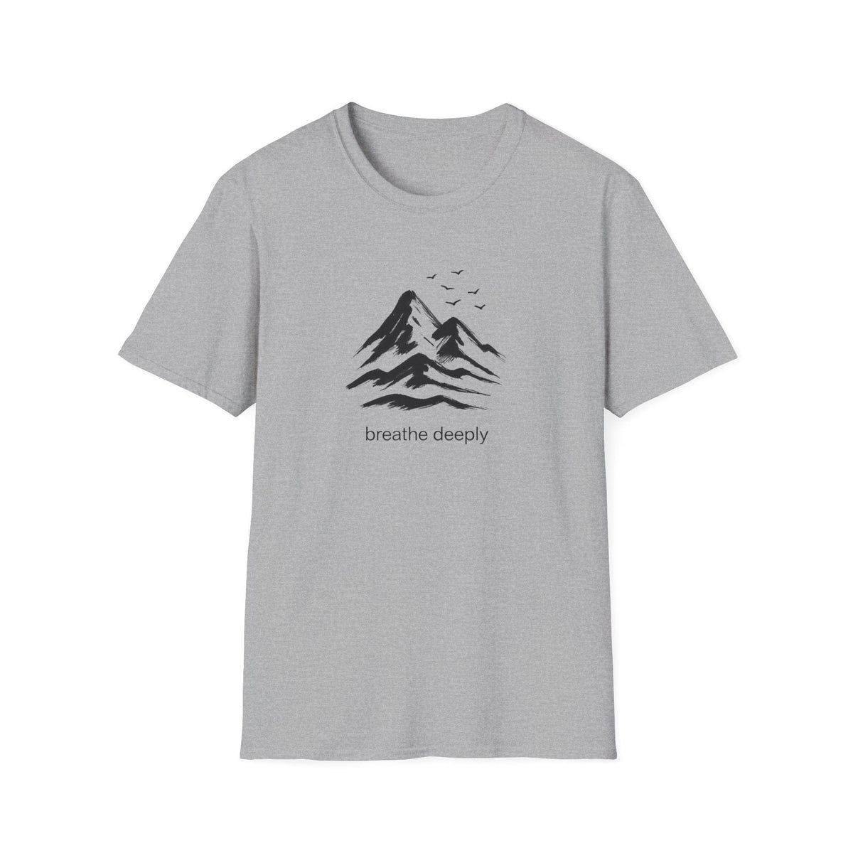 Printify T-Shirt Sport Grey / XS Mountains and birds T-Shirt