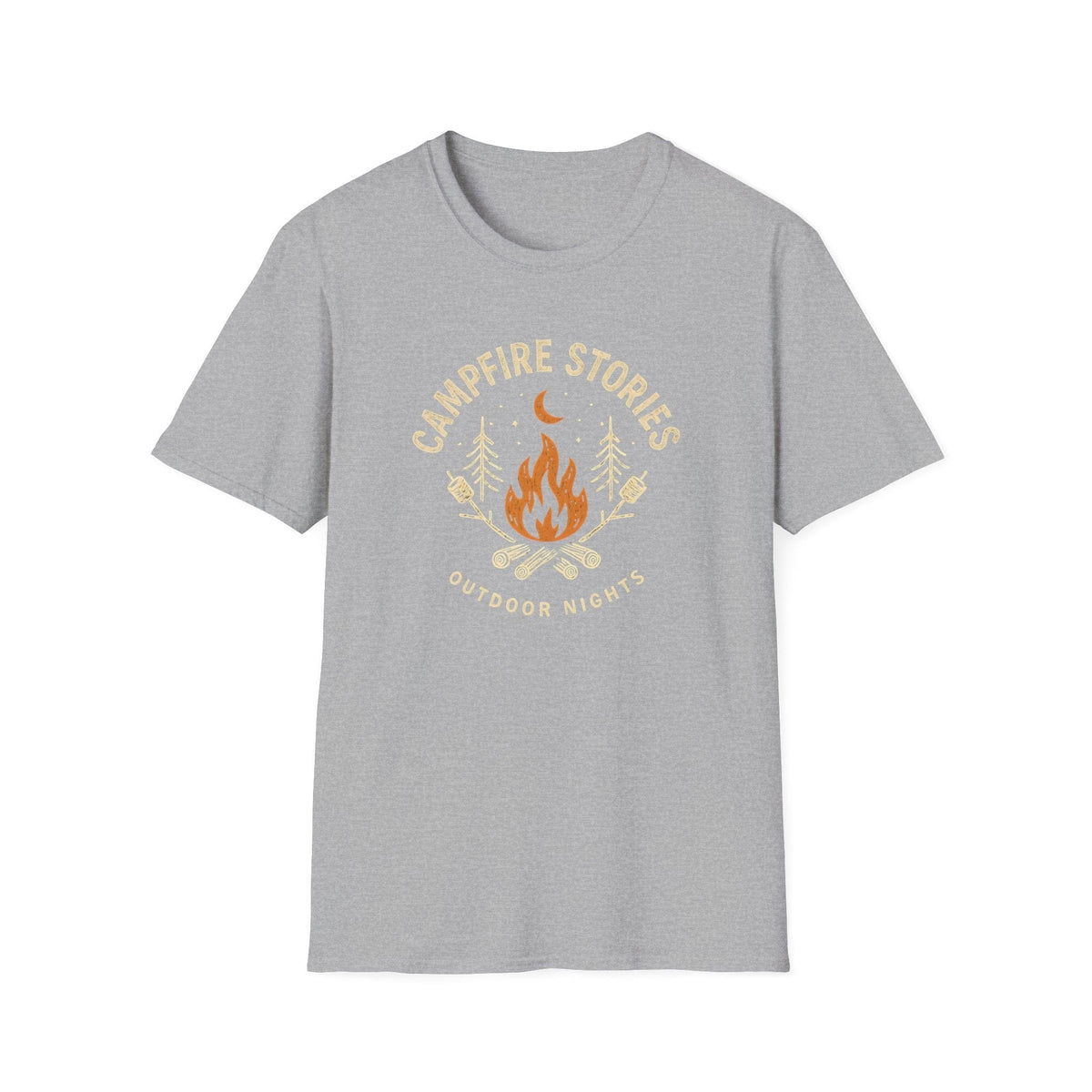 Printify T-Shirt Sport Grey / XS Outdoor Campfire Nights T-Shirt
