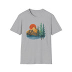 Printify T-Shirt Sport Grey / XS Sunset Mountain Scene T-Shirt