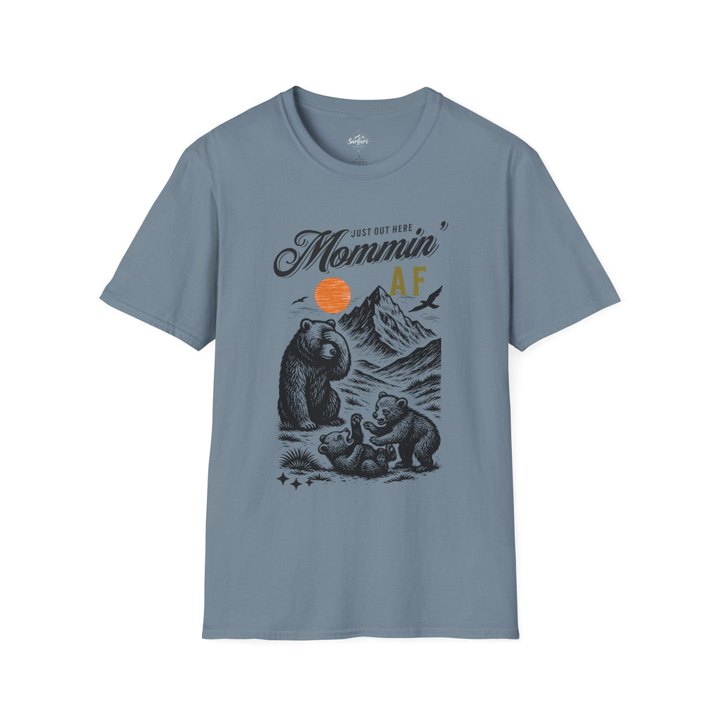 Printify T-Shirt Stone Blue / S Mommin AF