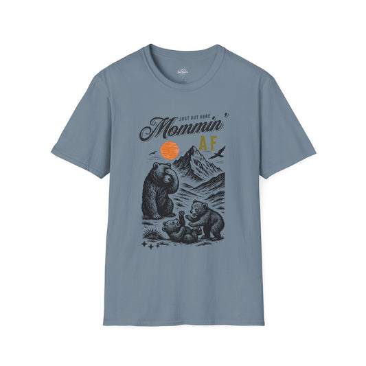 Printify T-Shirt Stone Blue / S Mommin AF