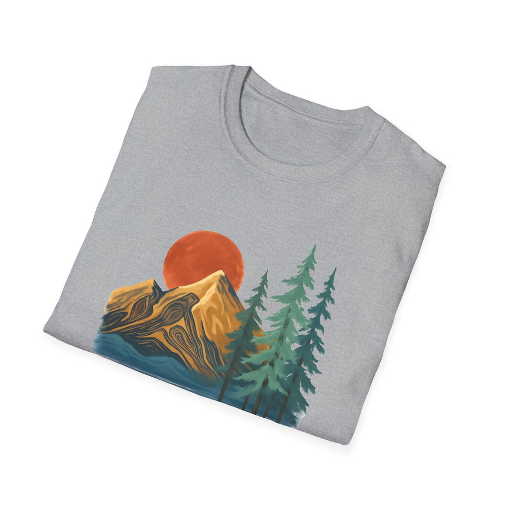 Printify T-Shirt Sunset Mountain Scene T-Shirt