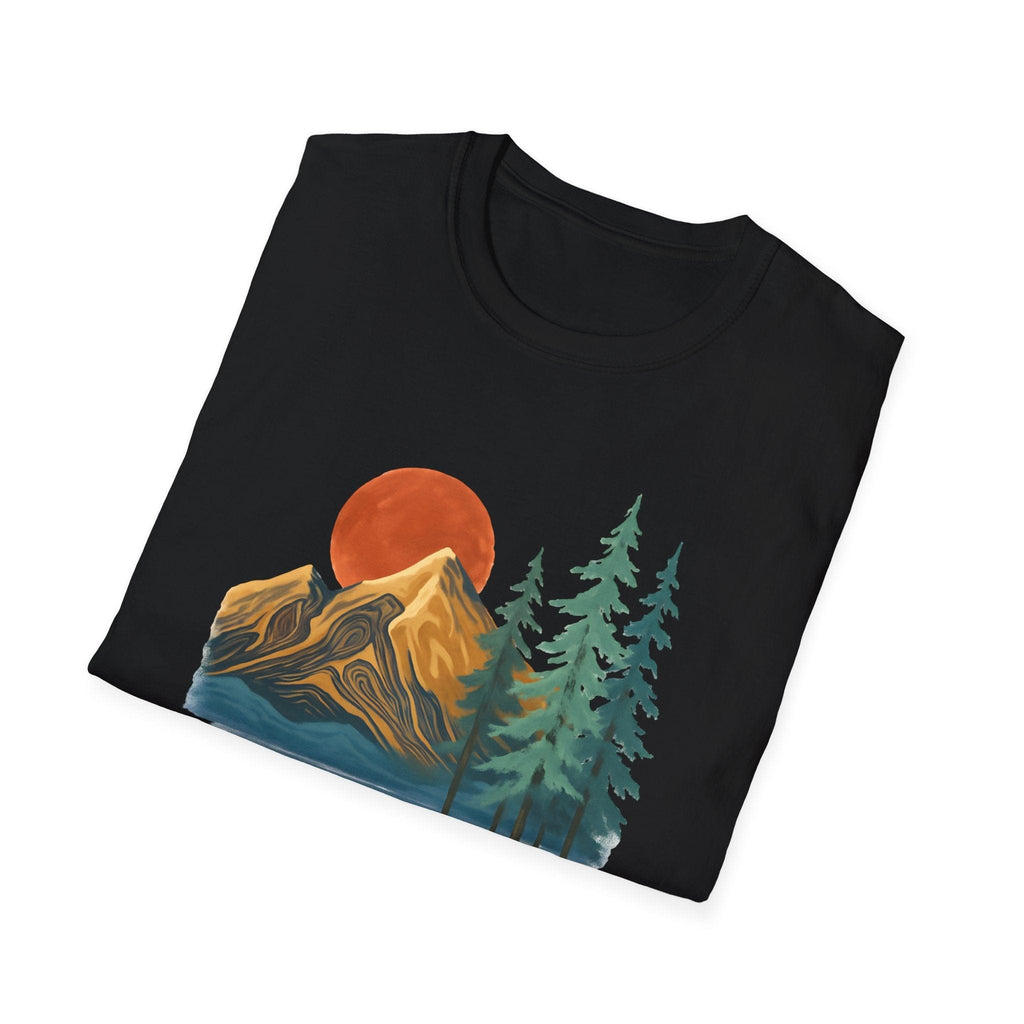 Printify T-Shirt Sunset Mountain Scene T-Shirt