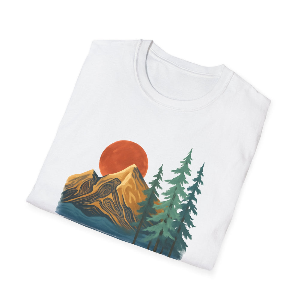 Printify T-Shirt Sunset Mountain Scene T-Shirt