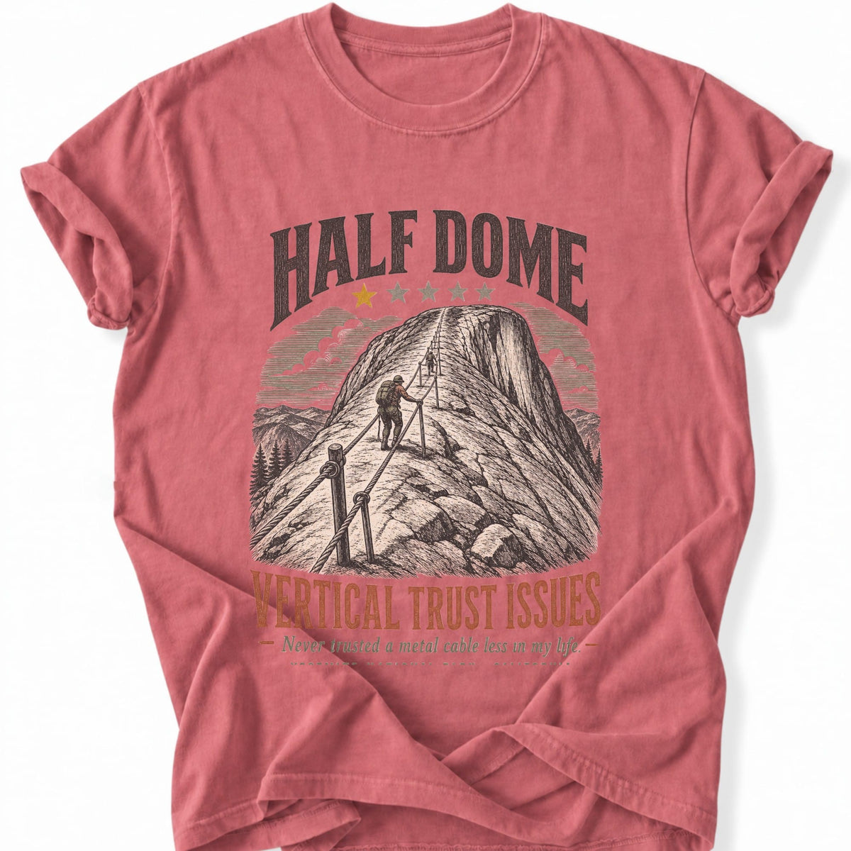 Printify T-Shirt Watermelon / S 1 star - Half dome Trust issues