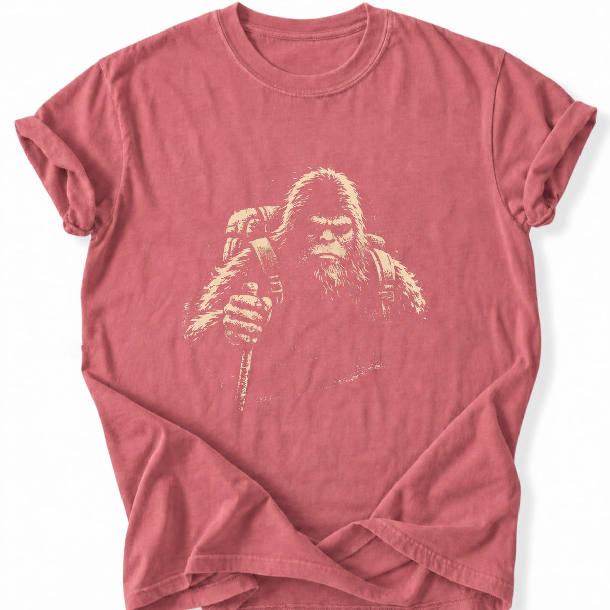 Printify T-Shirt Watermelon / S Gritty Bigfoot Hiking T-Shirt