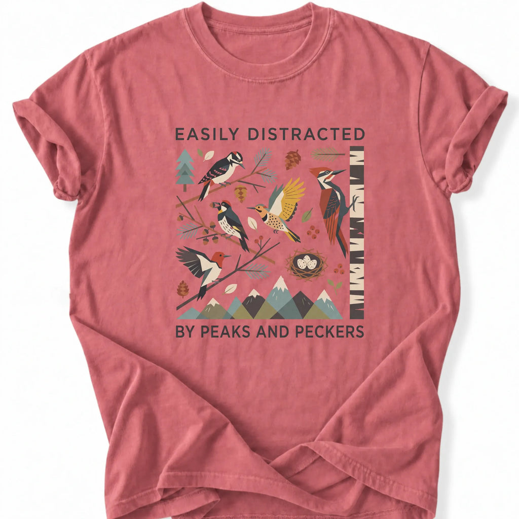 Printify T-Shirt Watermelon / S Peaks Peckers Bigfoot - Easily Distracted