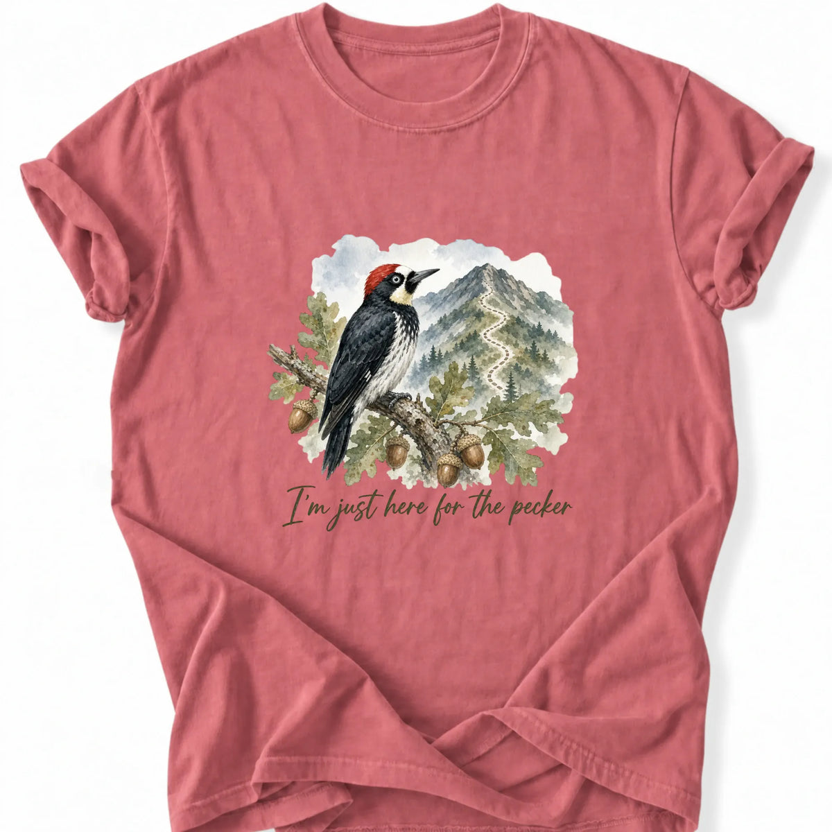 Printify T-Shirt Watermelon / S Peaks Peckers Bigfoot - Pecker watercolor