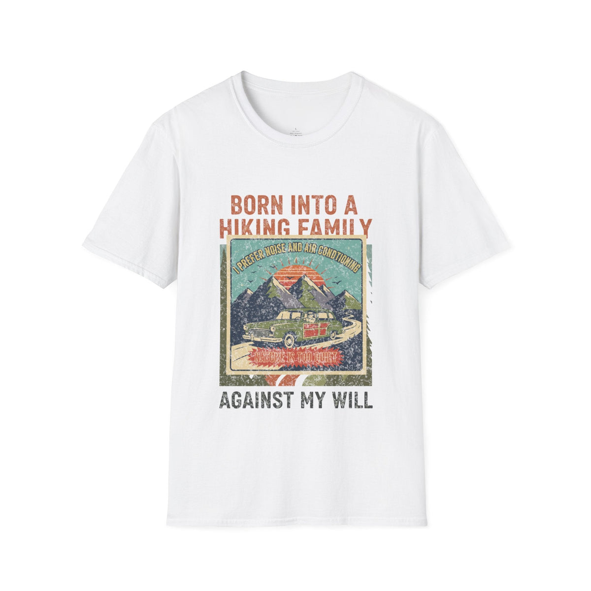 Printify T-Shirt White / S Here we go again