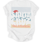 Printify T-Shirt White / S Santa Cruz Sunset