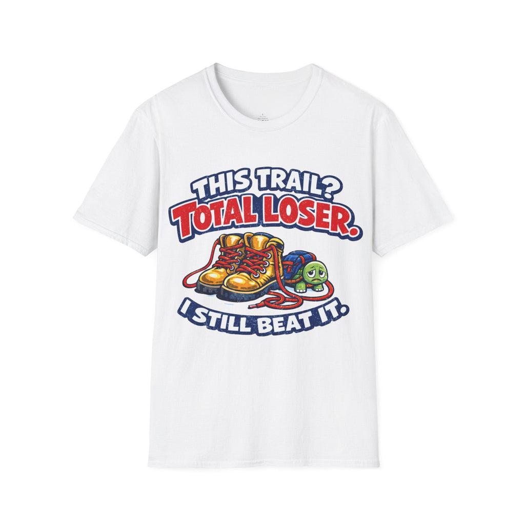 Printify T-Shirt White / S Trump Hikes - Total loser trail