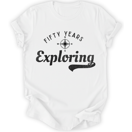 Printify T-Shirt White / XS 50 Years Exploring