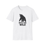 Printify T-Shirt White / XS Bear silhouette with text T-Shirt