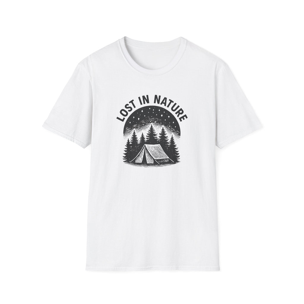 Printify T-Shirt White / XS Camping in Nature T-Shirt