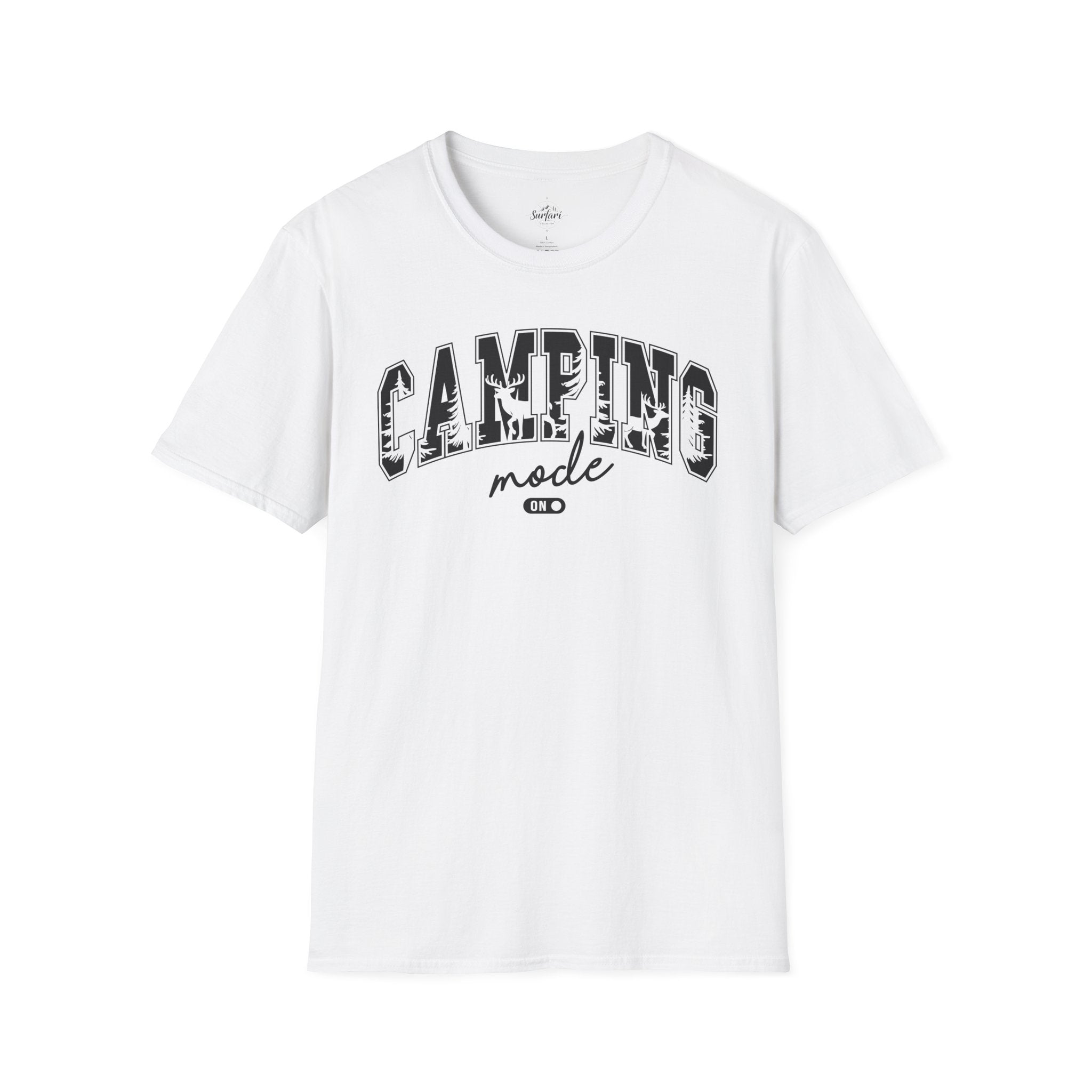 Printify T-Shirt White / XS Camping Mode on