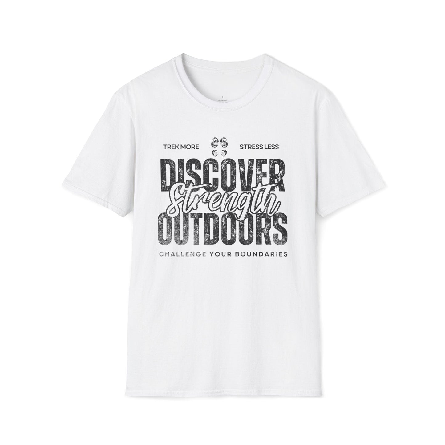 Printify T-Shirt White / XS Discover Strength Outdoor