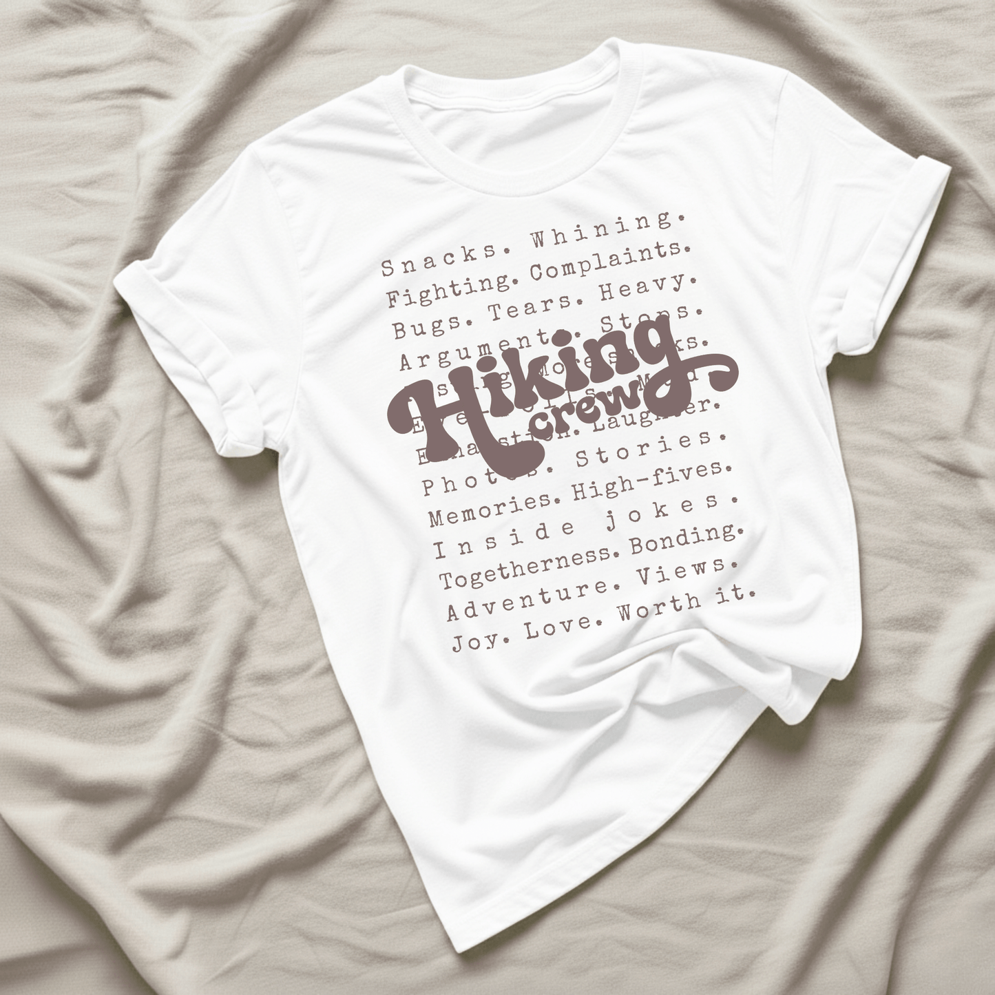 Printify T-Shirt White / XS Family Hiking Crew