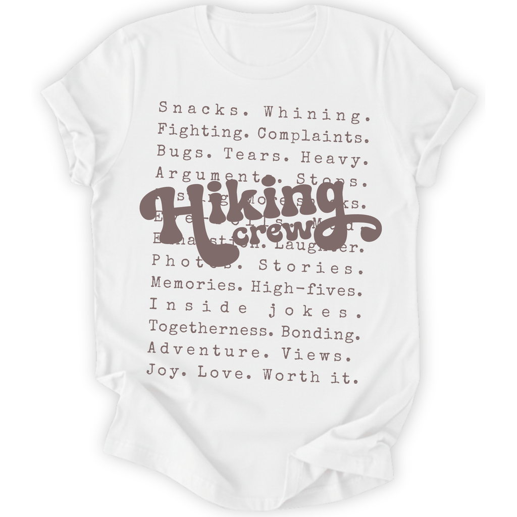 Printify T-Shirt White / XS Family Hiking Crew