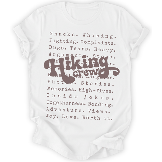 Printify T-Shirt White / XS Family Hiking Crew