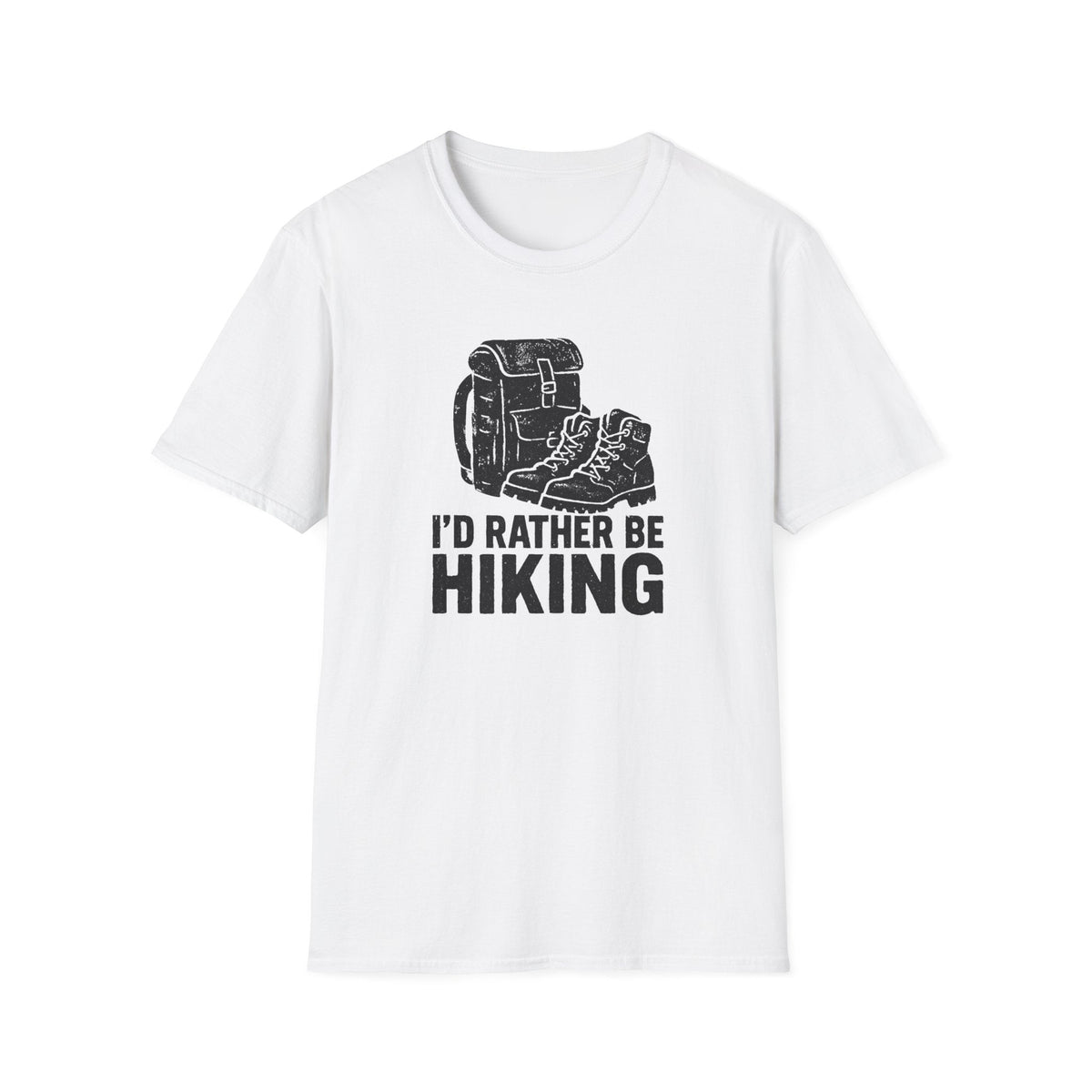 Printify T-Shirt White / XS Glittery Backpack Silhouette T-Shirt