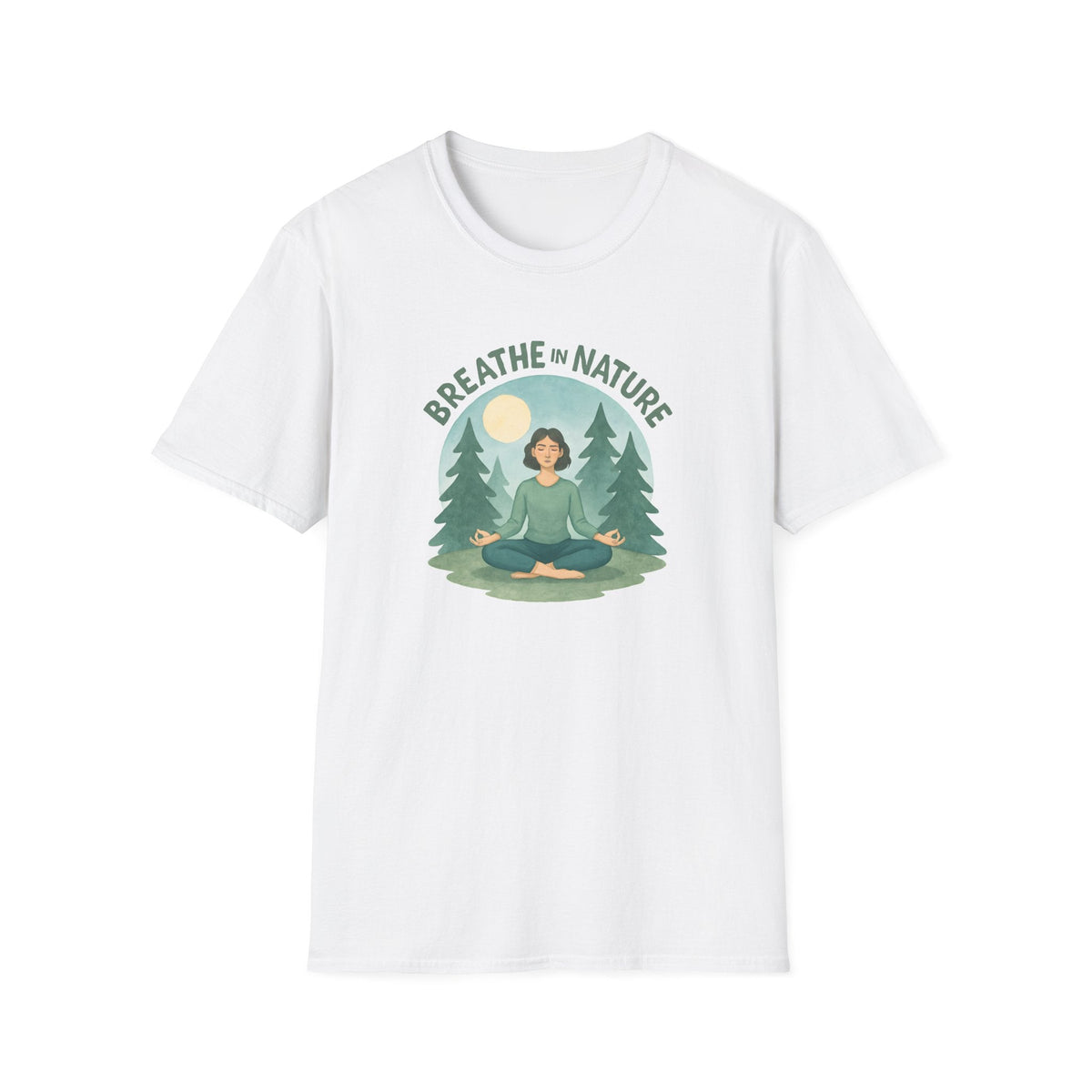 Printify T-Shirt White / XS Meditation in Nature T-Shirt