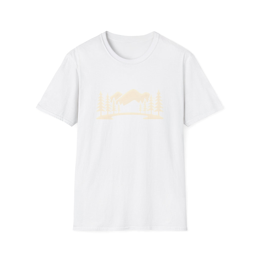 Printify T-Shirt White / XS Mountain Lake Landscape T-Shirt