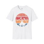 Printify T-Shirt White / XS Retro Sunset Roasting Marshmallows