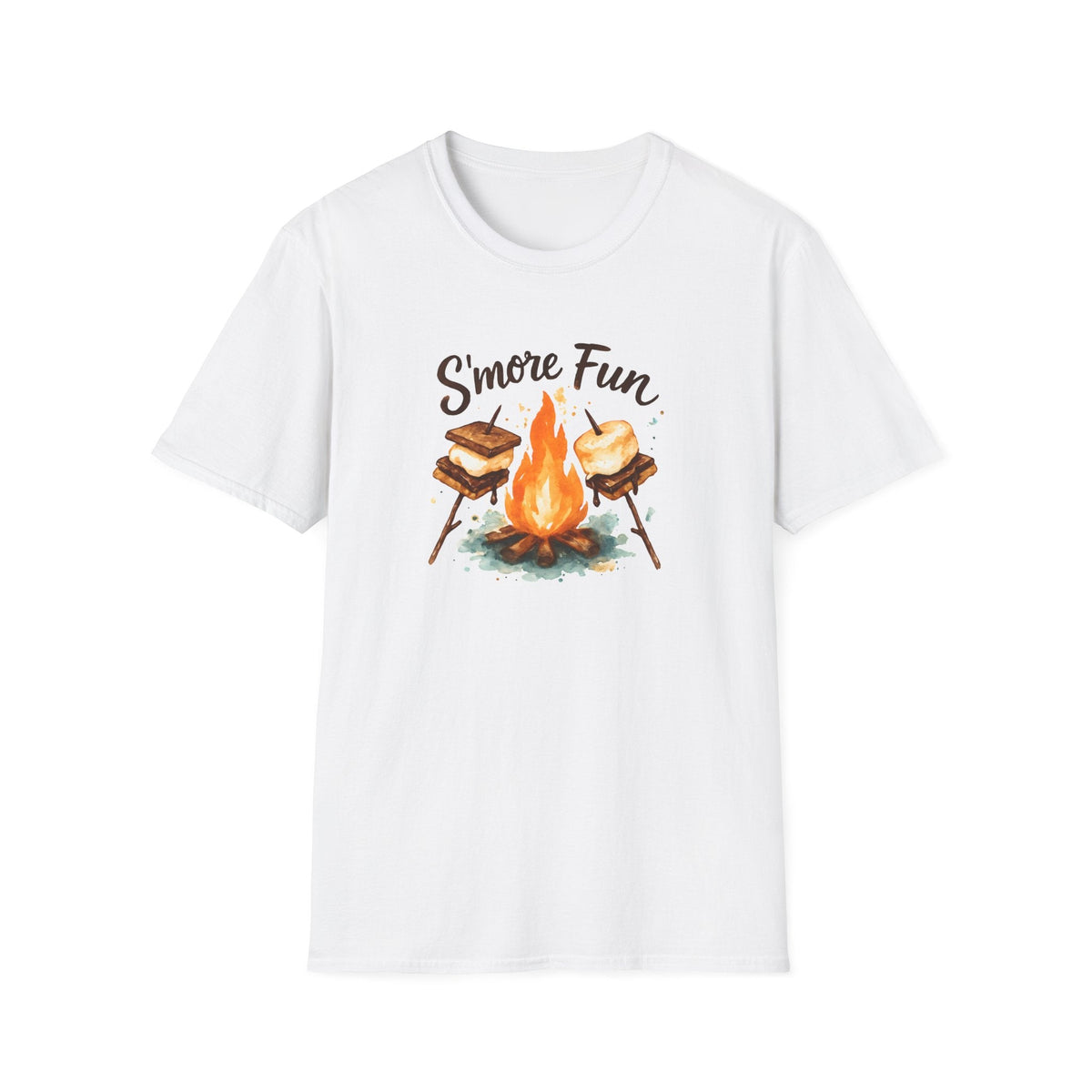 Printify T-Shirt White / XS S'more Fun Campfire T-Shirt