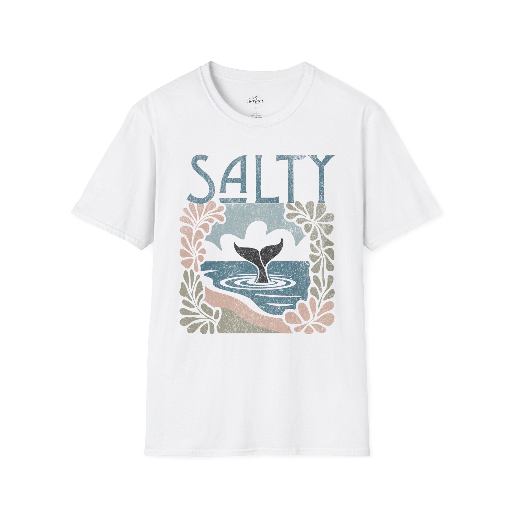 Printify T-Shirt White / XS Salty Whale Tail
