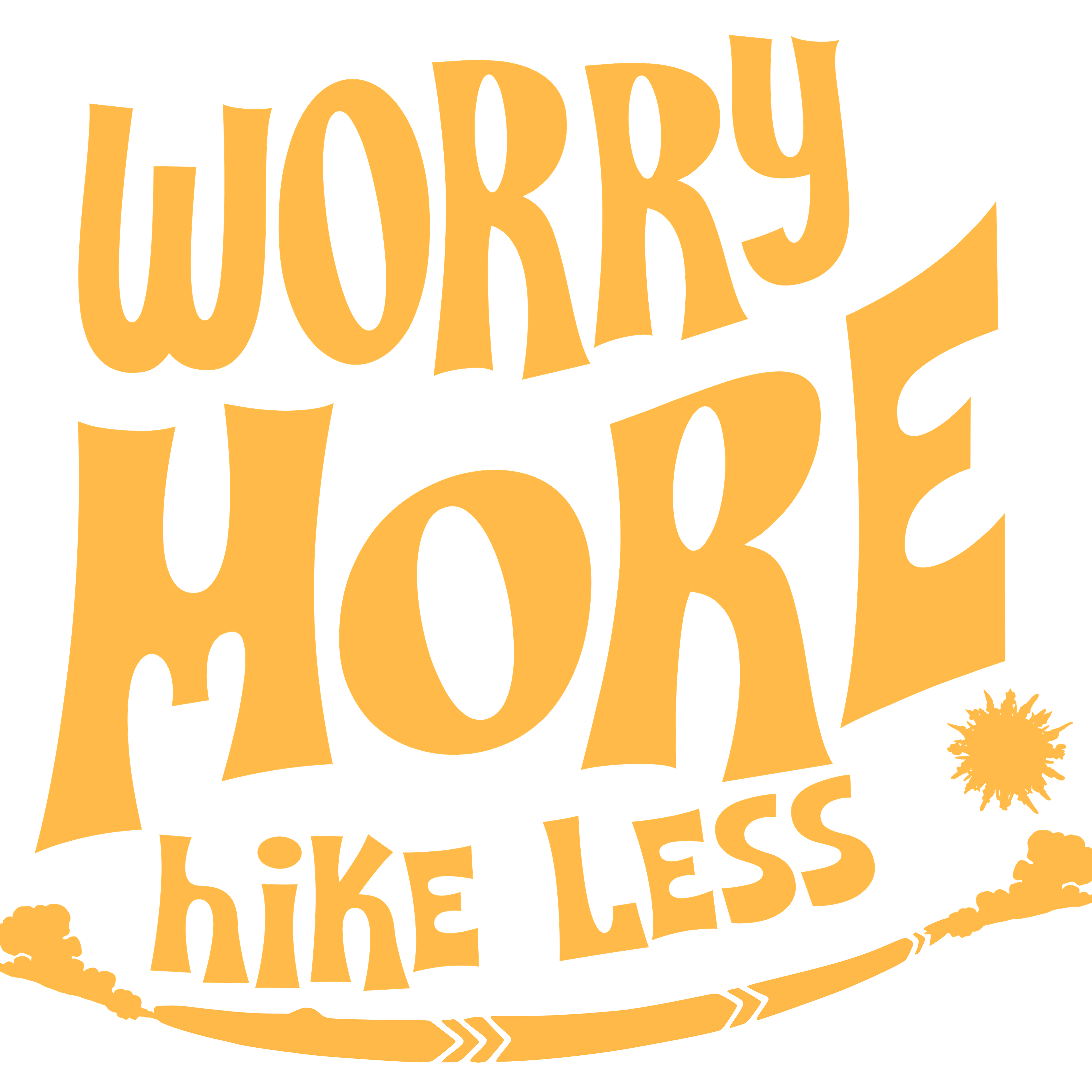 Printify T-Shirt Worry More, Hike Less