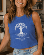 Printify Tank Top Mom Squad Crop Top