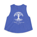 Printify Tank Top S / Heather True Royal Mom Squad Crop Top