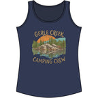 Printify Tank Top XS / Navy Gerle Creek Camping Crew Tank Top