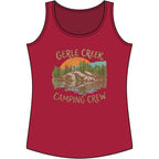 Printify Tank Top XS / Red Gerle Creek Camping Crew Tank Top
