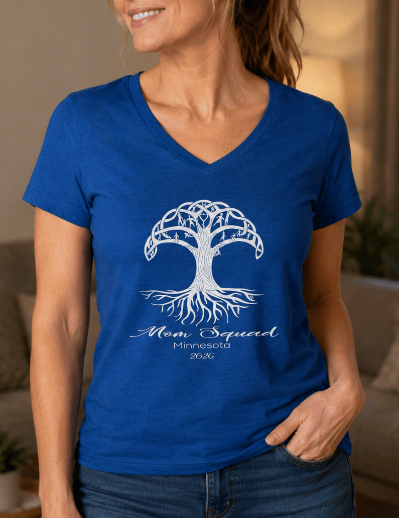 Printify V-neck Mom Squad V Neck